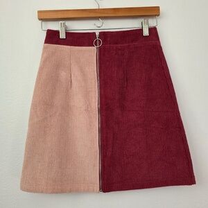 Corduroy Mini Skirt XS